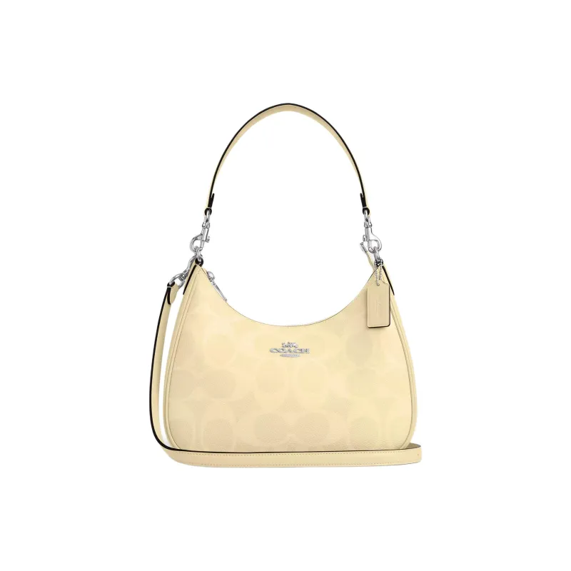 COACH Teri Coated Canvas Hobo Bag, Crossbody Bag, Shoulder Bag Tubas Women's Yellow-0