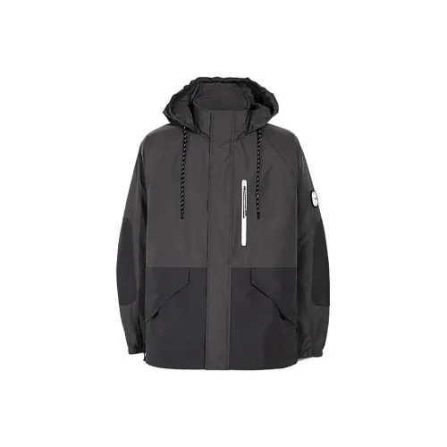 COACH Windbreaker Jackets Men Gray