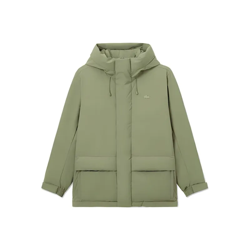 LACOSTE Down Jacket Men's Khaki Green-0