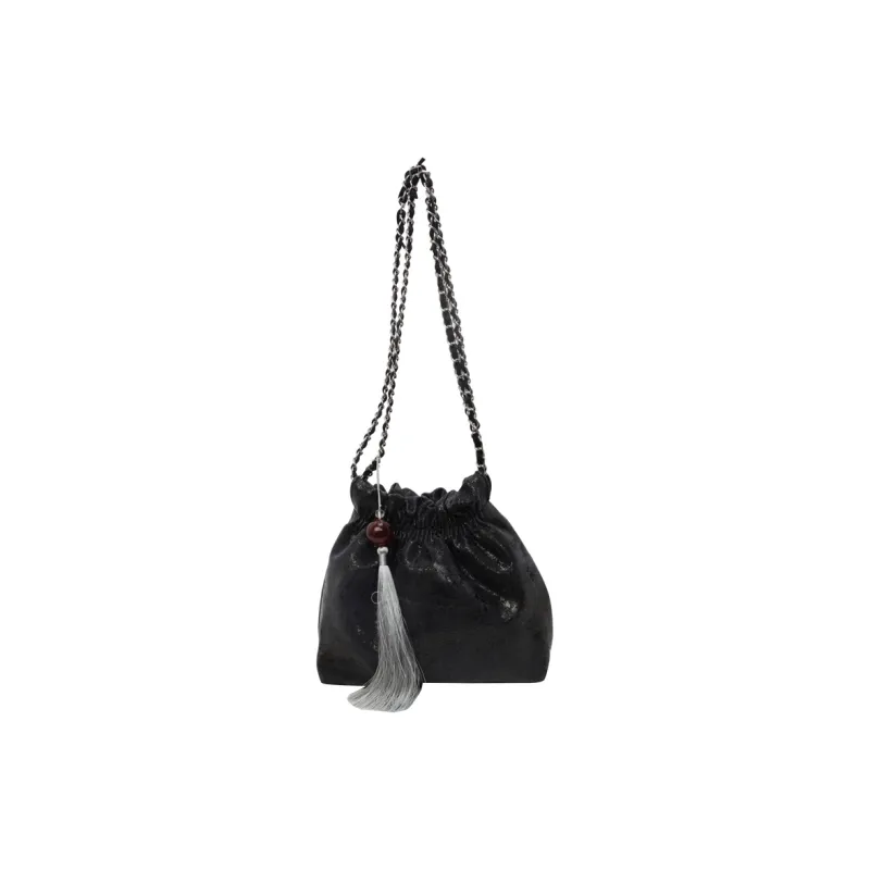 Yalu PU Crossbody Bag, Shoulder Bag Women's Black/Ecru/Silver/Pink-1