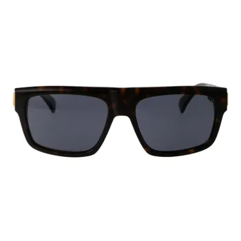 Dunhill Tortoiseshell effect Rectangle frame Sunglasses
