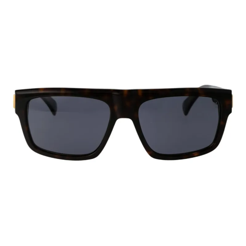 Dunhill Tortoiseshell effect Rectangle frame Sunglasses-0