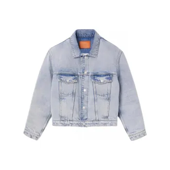 Sandro Denim Jackets Men Vintage Blue