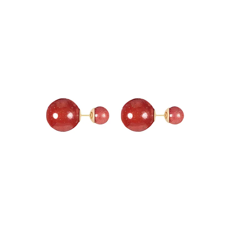 DIOR Earrings Women's Red-1