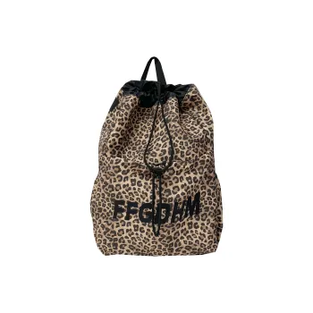 OUZIHUANG Nylon Backpack Women's Khaki/Beige