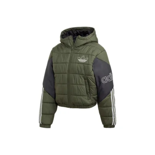 Adidas Originals Puffer Jackets Women's Basic Green