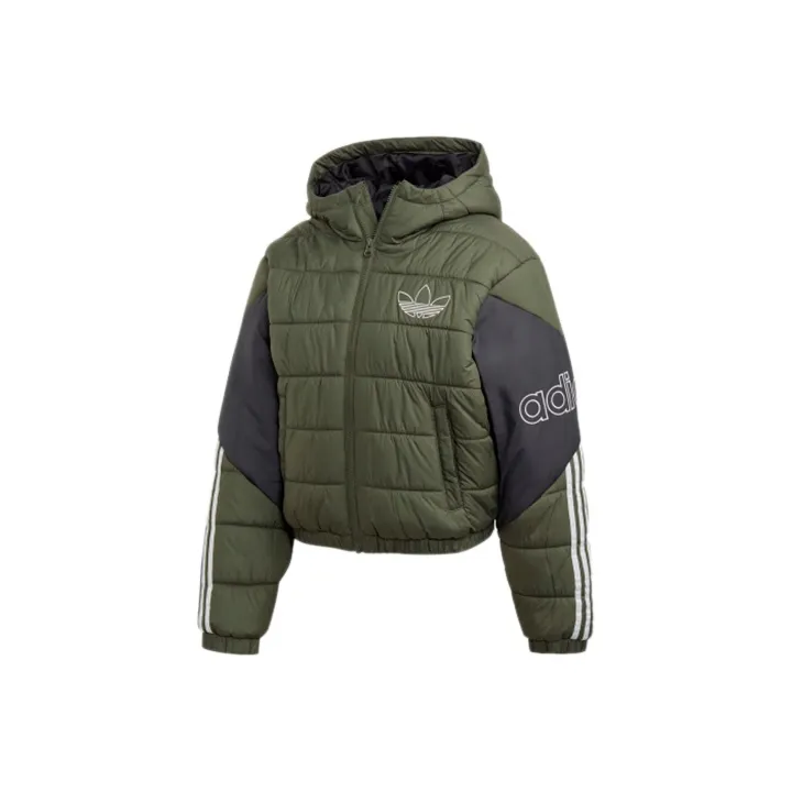 Adidas Originals Puffer Jackets Women's Basic Green-0