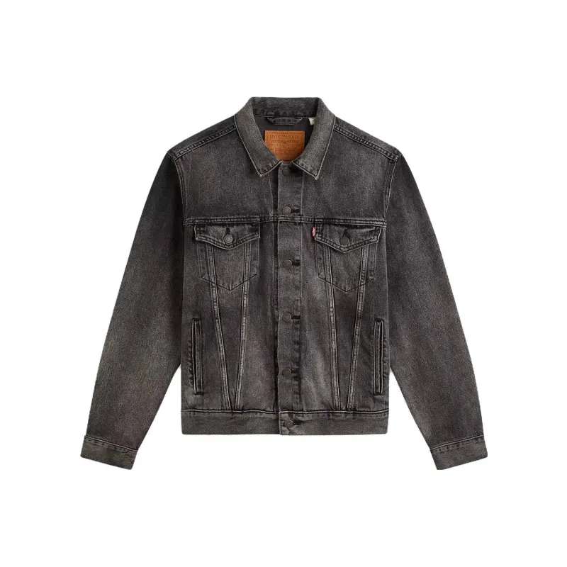Levis Denim Jackets Men Black-0