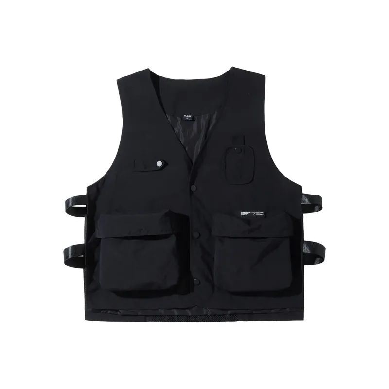 FLOAT Loose Fit Vest Unisex Black-0
