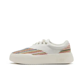 Senzubean Thermal Slip Resistant Breathable Low Top Skateboard Shoes Unisex White