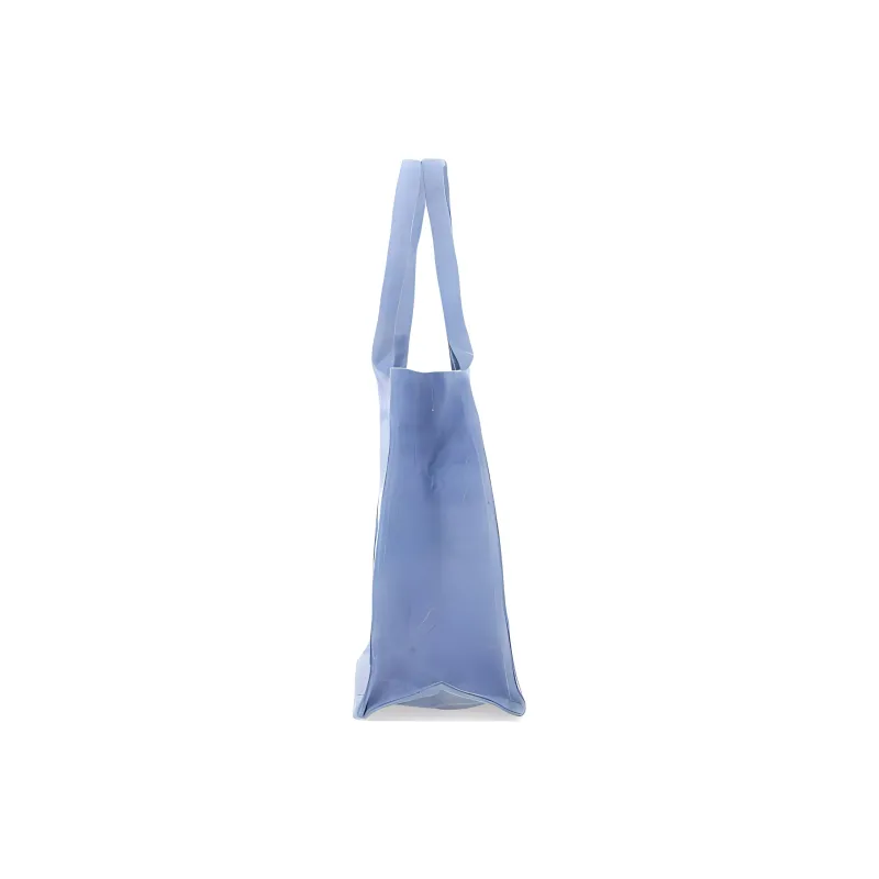 GANNI Canvas Tote Bag, Shopping Bag, Handbag, Shoulder Bag Large Size Women's Washable Blue-2