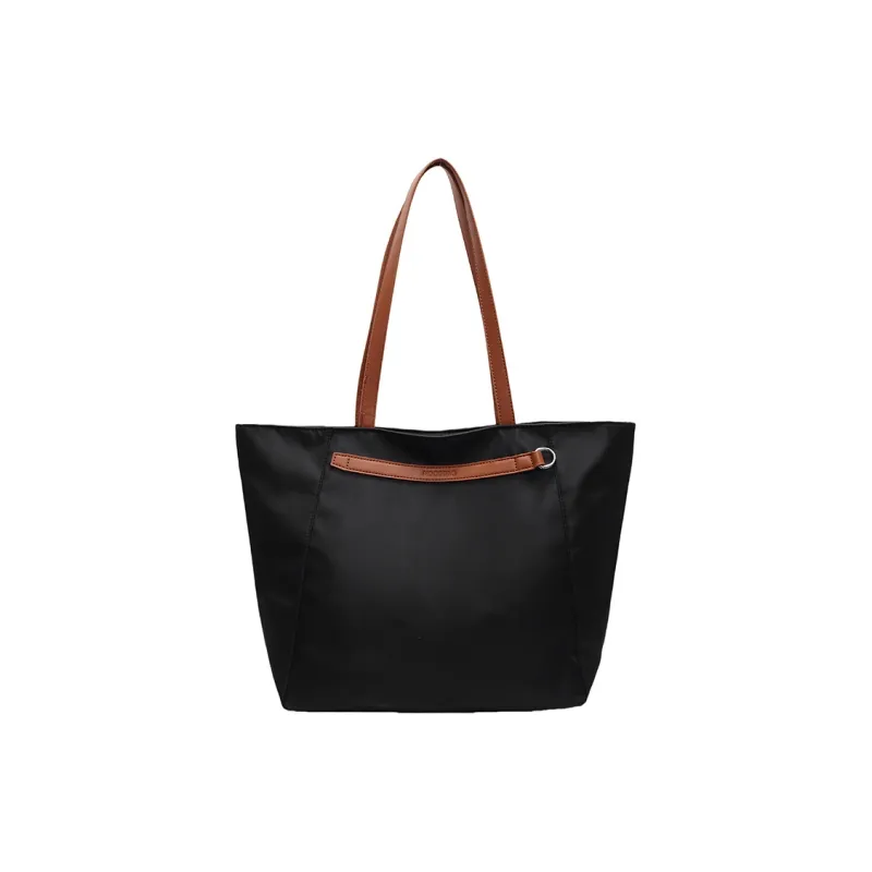 Wenpercy Fabric Tote One Shoulder Handbag Women's Black/Khaki/Green-0