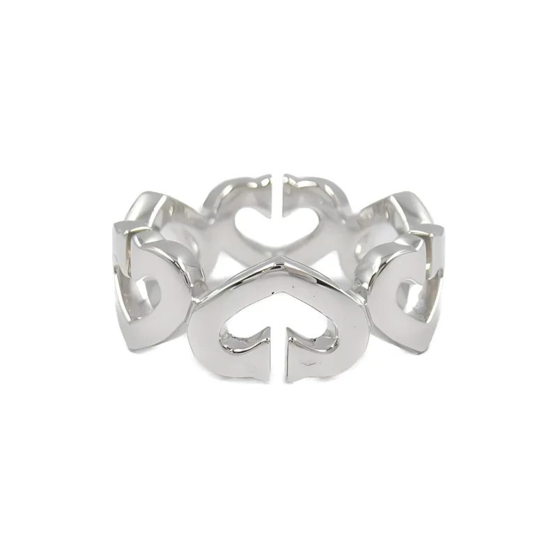 CARTIER 18K White Gold Rings Women's Silver-1