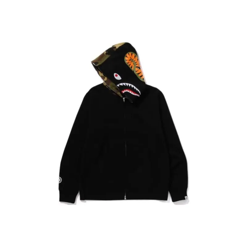 Bape Shark Wide Half Zip Pullover Hoodie-1