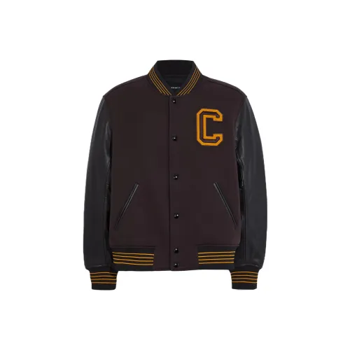 COACH SS23 Jackets Coats Men's Red Brown