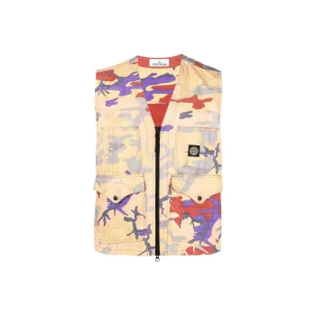 STONE ISLAND Heritage Camo Ripstop Nylon Vest 'Multicolor'