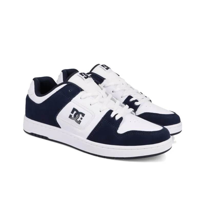 DC Shoes Manteca 4 S Cushioning Low Top Skateboard Shoes Men's Blue White-2