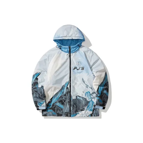 PJ's Vigor Puffer Jackets Unisex Blue