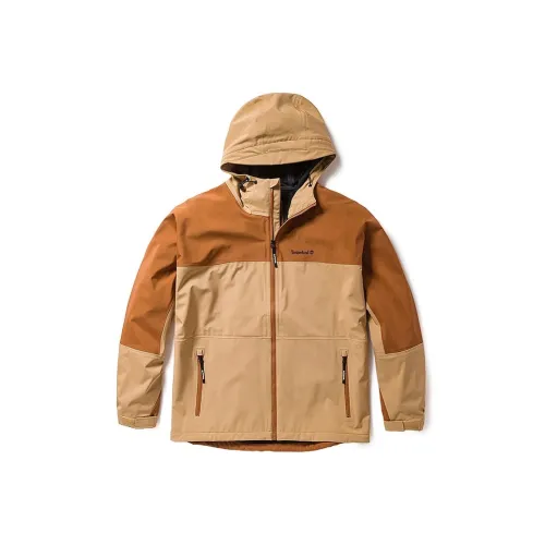 Timberland Outdoor Hiking Water-Resistant Windbreaker Jacket Unisex Medium Brown