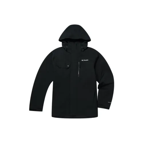 Columbia Water Resistant Windbreaker Jacket Men's Black