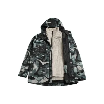 Columbia Outdoor Hiking Waterproof And Windproof To Keep Warm Windbreaker Jacket Men's Navy Blue