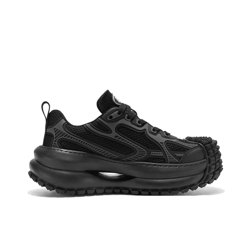 JANECO Slip Resistant, Abrasion Resistant, Breathable Low Top Chunky Sneakers Men's-1