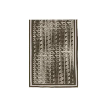 BALMAIN Monogram Wool Scarf