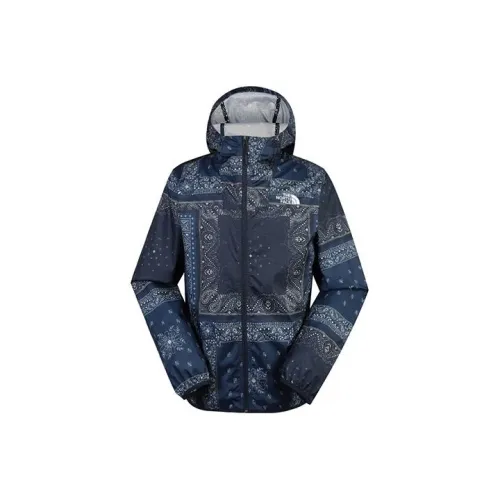 THE NORTH FACE Outdoor Hiking Waterproof And Breathable Windbreaker Jacket Unisex Blue
