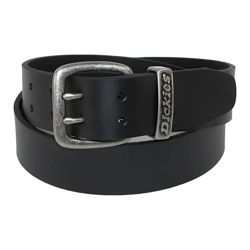 Dickies Badge Logo Pin Buckle Leather Belts Men's Multicolor Width: 3.8CM-2
