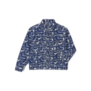 Lee Denim Jackets Men Medium Dark Blue