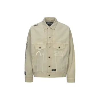 EVISU Jackets Men Gray Green