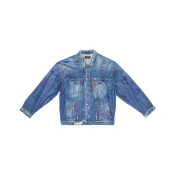 Balenciaga Scribble Oversized Jacket