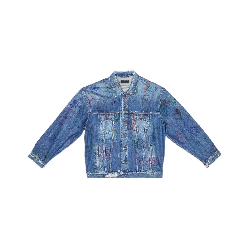 Balenciaga Scribble Oversized Jacket-0