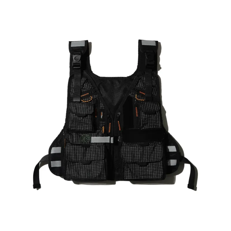 UPPERVOID Vests Men Black-0