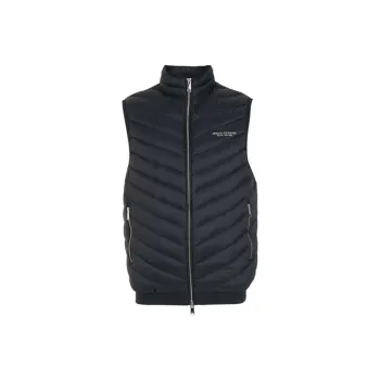 ARMANI EXCHANGE Logo Printed Zipped Gilet
