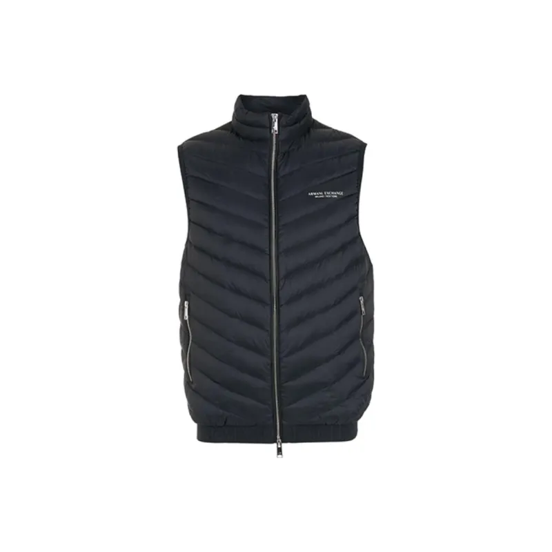 ARMANI EXCHANGE Logo Printed Zipped Gilet-0
