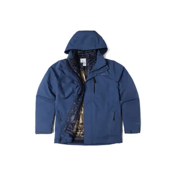 Columbia Omni Heat Water Resistant Windbreaker Jacket Men's Blue