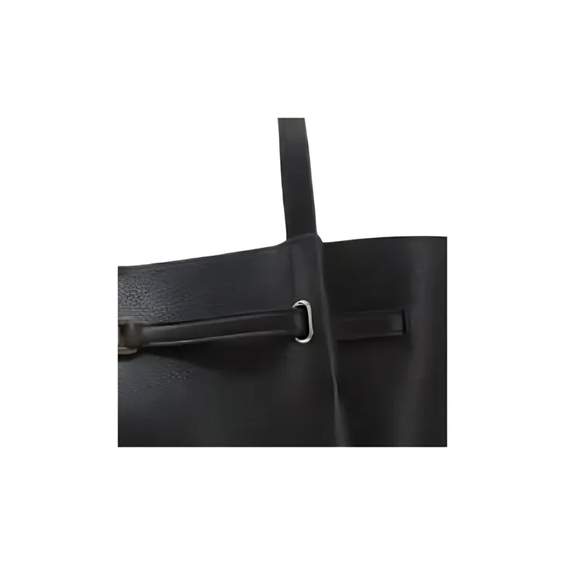 MICHAEL KORS Reed Leather Tote Bag, Shopping Bag, Shoulder Bag Regular Women's Black-3