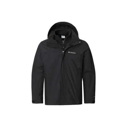 Columbia Hiking Waterproof, Windproof, Thermal, Quick Dry Windbreaker Lovers Men's Black
