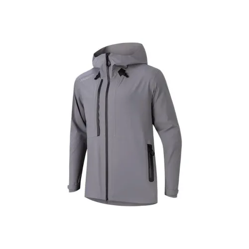 Anta Water Resistant Windproof Breathable Windbreaker Jacket Men's Gray