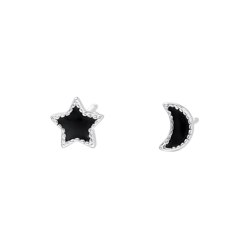 SHK Sterling Silver Stud Earrings Unisex-0