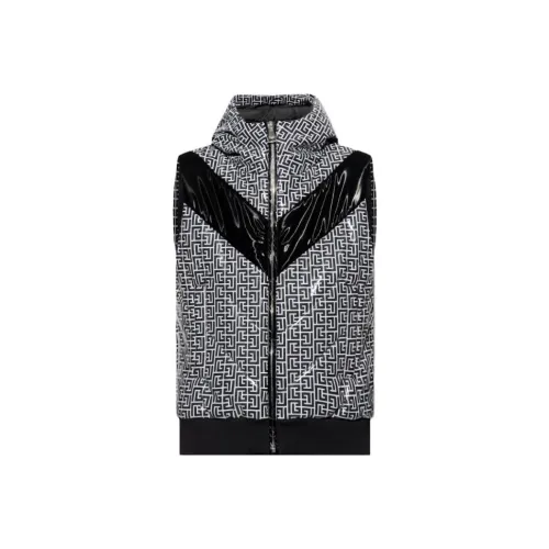 BALMAIN Monogram Puffer Gilet Jacket