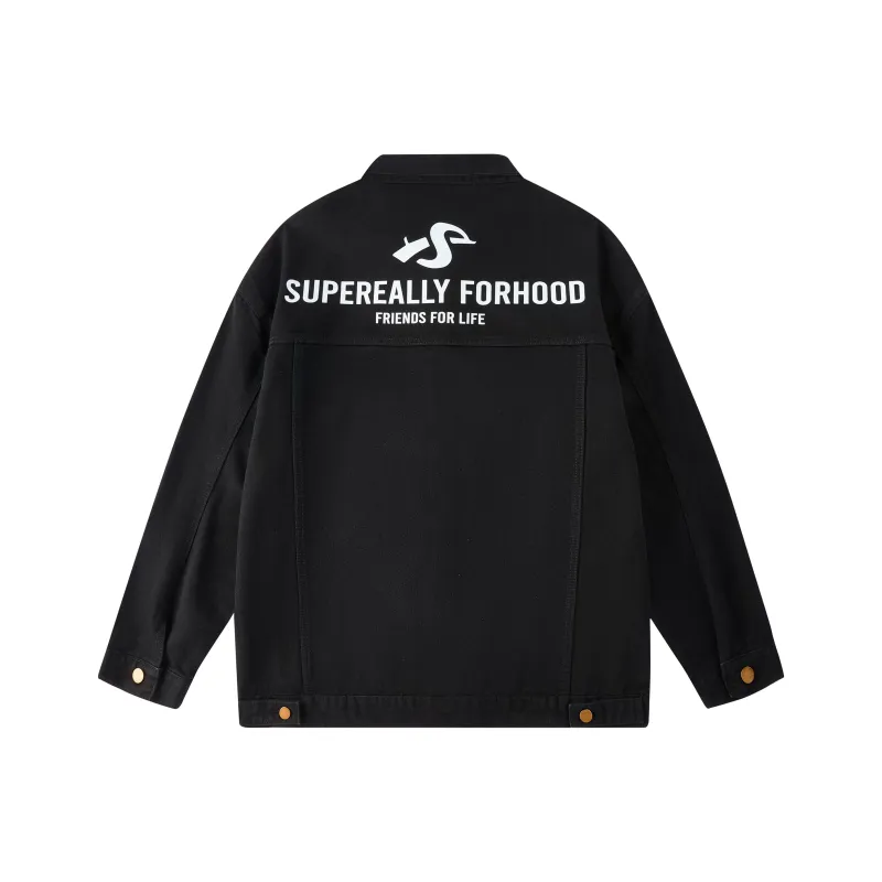 SUPEREALLY Denim Jackets Unisex-0