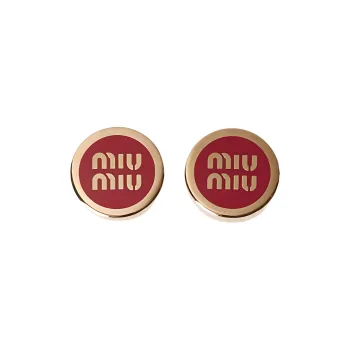 MIU MIU Logo lettering Stud Earrings