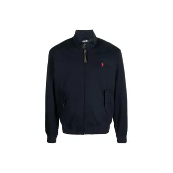 Polo Ralph Lauren Embroidered logo Lined Windbreaker Navy Blue