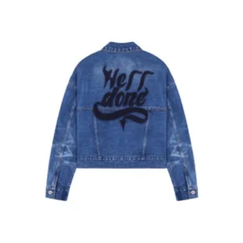 WE11DONE FW22 Denim Jacket Unisex Sky Blue