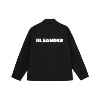 JIL SANDER Logo Printed Long Sleeved Jacket