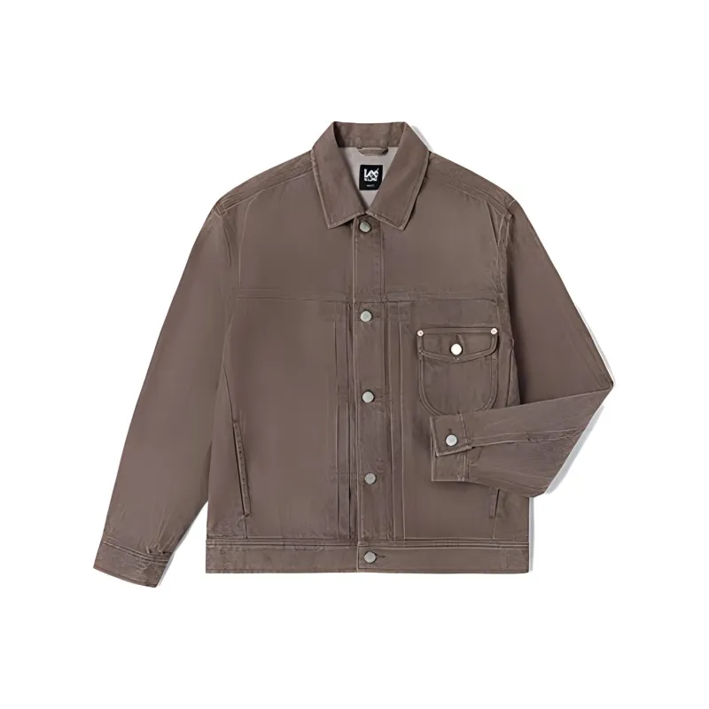 Lee Denim Jackets Men Brown-0