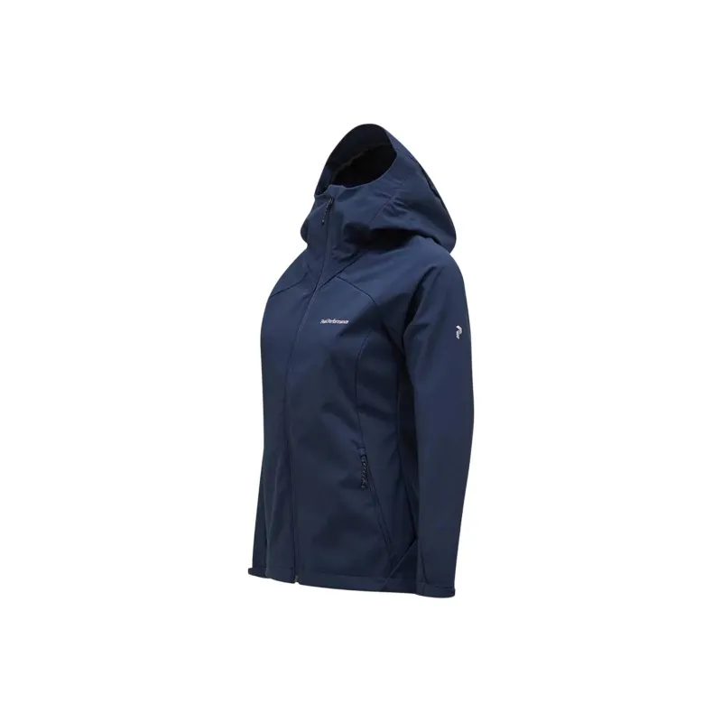 PEAK PERFORMANCE Explore Hood Jacket Women's Red Shadow Blue-2