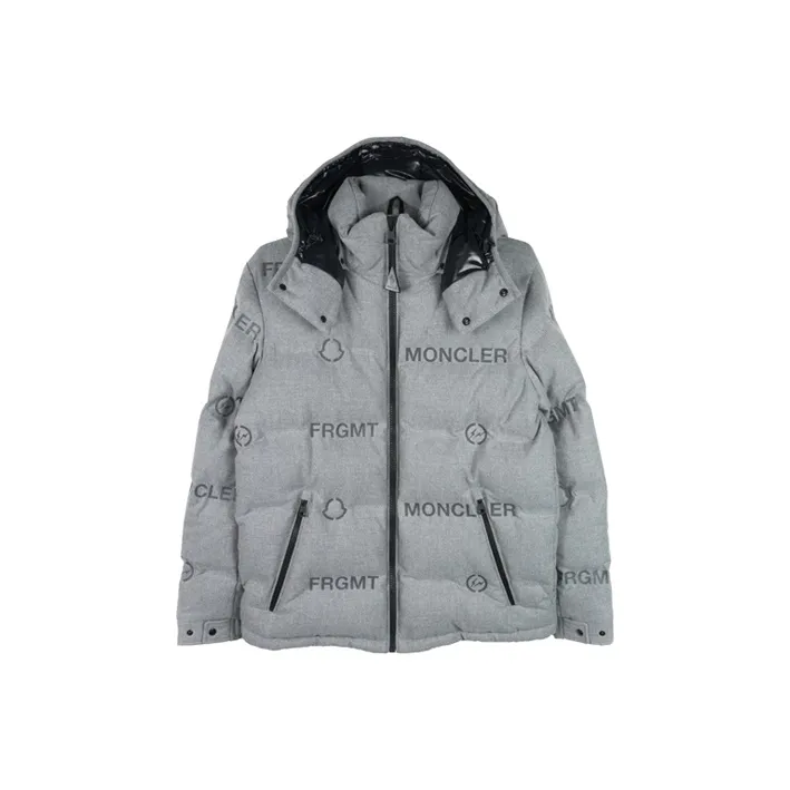 Fragment Design X MONCLER GENIUS MONCLER GENIUS X Fujiwara Hiroshi FRGMT Down Jackets Men Gray-0